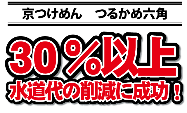 30%削減水道代の削減に成功