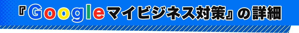 『Googleマイビジネス対策』の詳細