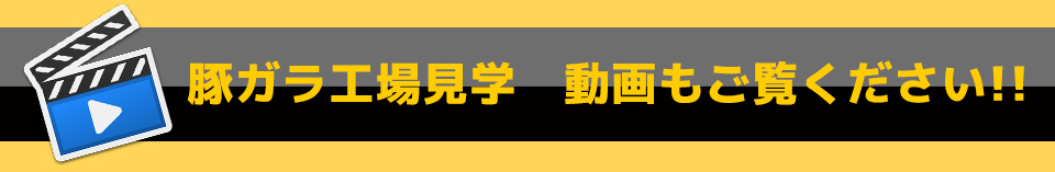 豚ガラ工場見学 動画もご覧ください!!