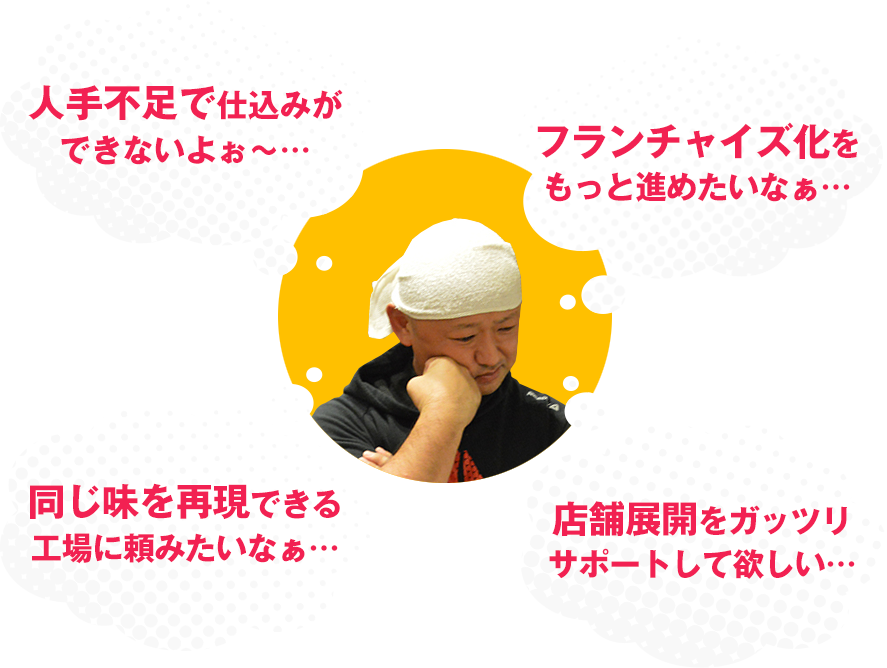 人手不足で仕込みができないよぉ~…