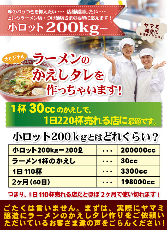 ラーメンのかえしタレを作っちゃいます ヤマミ醸造